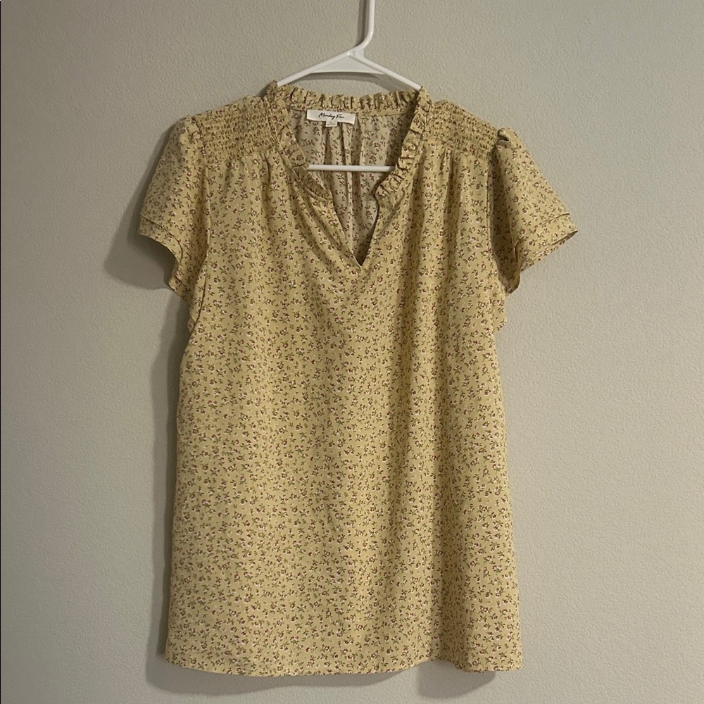Floral Yellow Women's Top